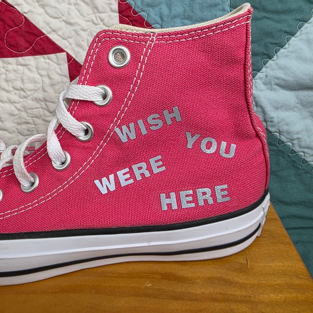 Converse Chuck Taylor Custom High Top Pink Travis Scott Wish You Were Here M3 W5 - Picture 3 of 10